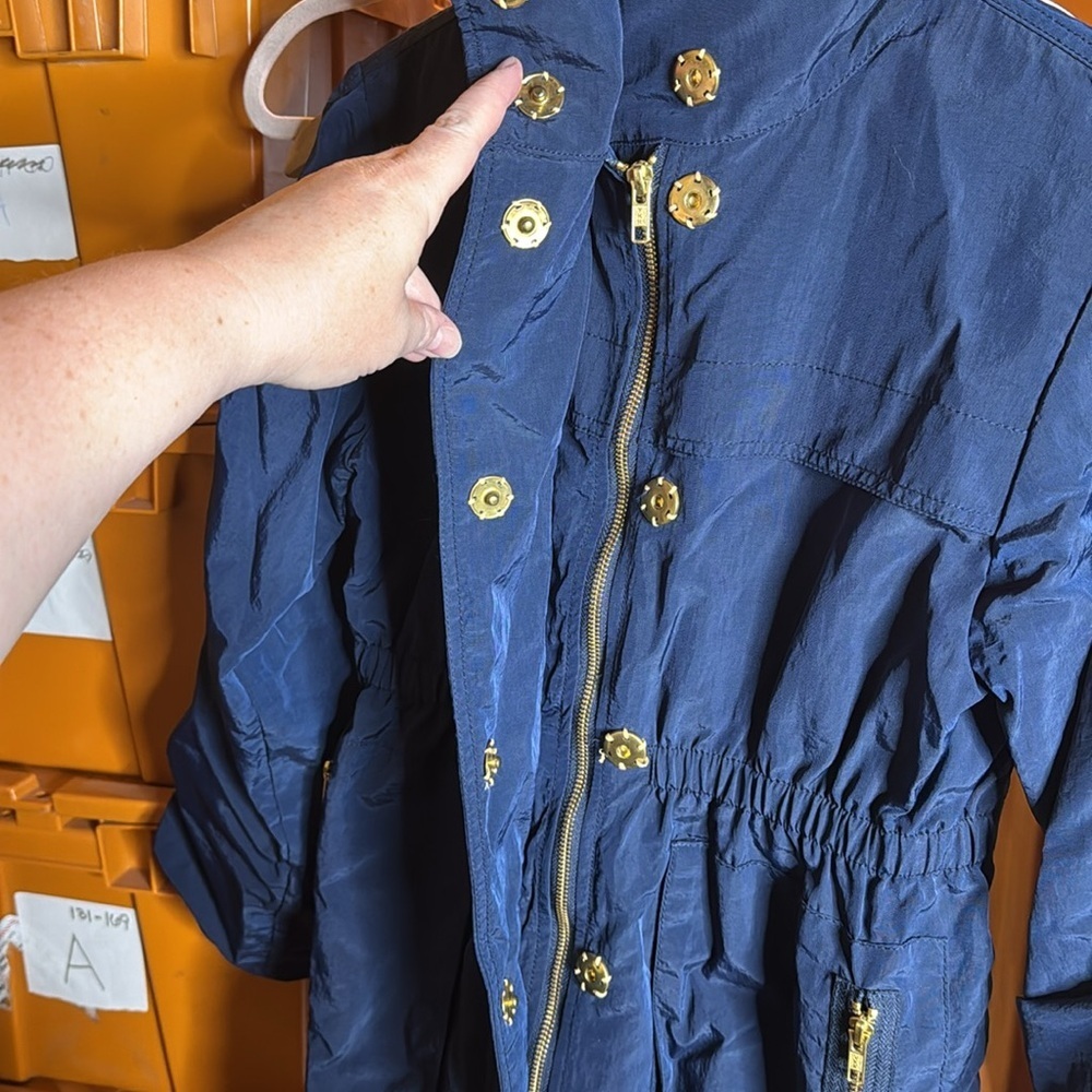 Anthro Millard Fillmore MF-13 Anorak Jacket Navy Hooded Utility Coat Size XS - Picture 8 of 16